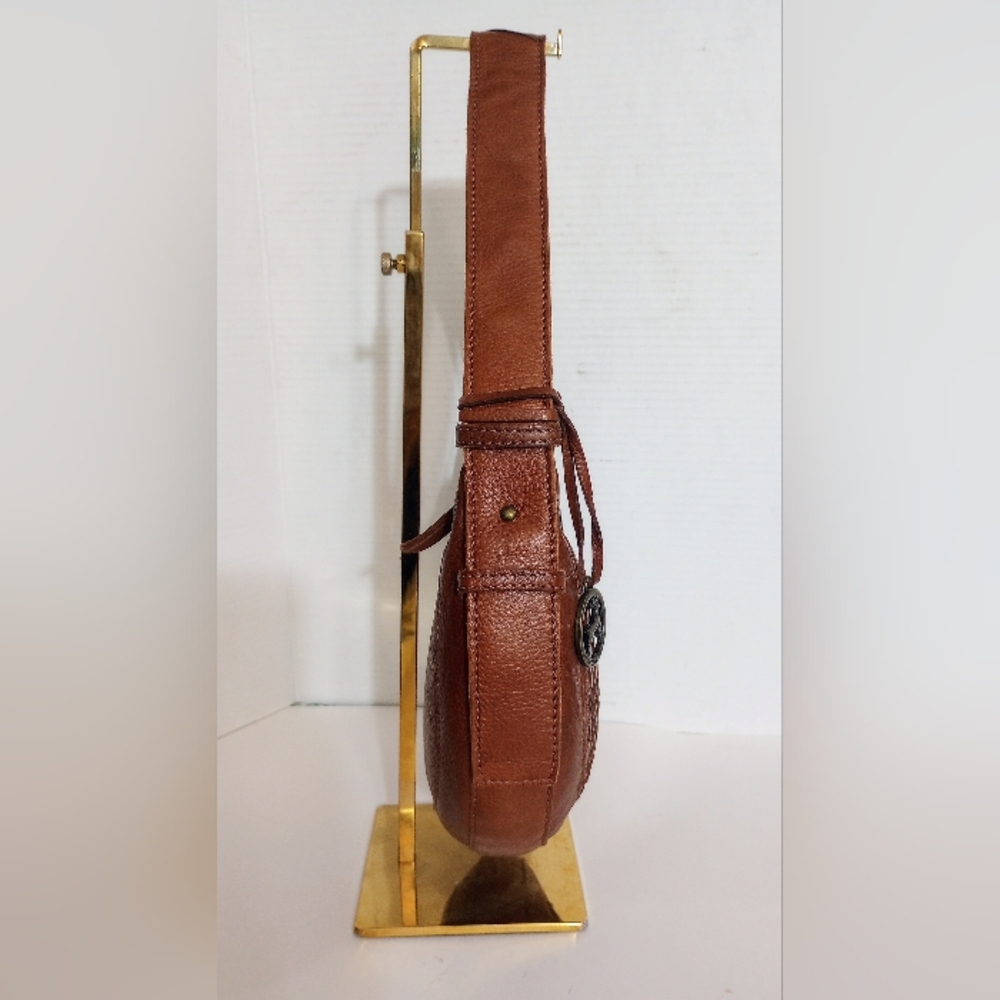 NWT Ashwood woven leather hobo shoulder bag, Cognac brown - Picture 4 of 14